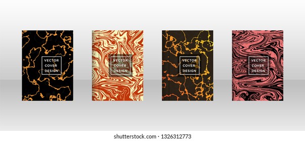 Mixture of acrylic paints. Liquid marble texture. Fluid art. Applicable for design cover, presentation, invitation, flyer, annual report, poster and business card, desing packaging - Vector