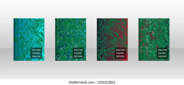 Mixture of acrylic paints. Liquid marble texture. Fluid art. Applicable for design cover, presentation, invitation, flyer, annual report, poster and business card, desing packaging - Vector