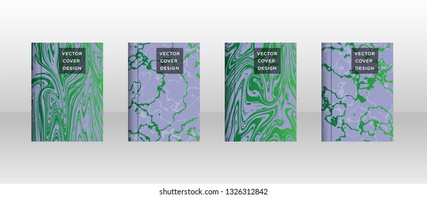 Mixture of acrylic paints. Liquid marble texture. Fluid art. Applicable for design cover, presentation, invitation, flyer, annual report, poster and business card, desing packaging - Vector