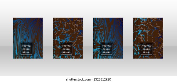 Mixture of acrylic paints. Liquid marble texture. Fluid art. Applicable for design cover, presentation, invitation, flyer, annual report, poster and business card, desing packaging - Vector