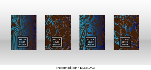 Mixture of acrylic paints. Liquid marble texture. Fluid art. Applicable for design cover, presentation, invitation, flyer, annual report, poster and business card, desing packaging - Vector