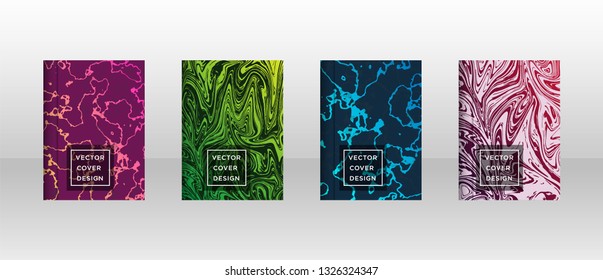 Mixture of acrylic paints. Liquid marble texture. Fluid art. Applicable for design cover, presentation, invitation, flyer, annual report, poster and business card, desing packaging - Vector