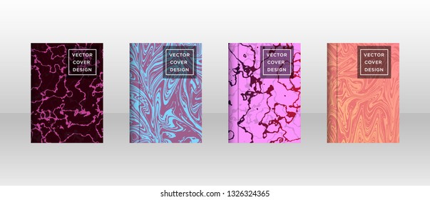 Mixture of acrylic paints. Liquid marble texture. Fluid art. Applicable for design cover, presentation, invitation, flyer, annual report, poster and business card, desing packaging - Vector