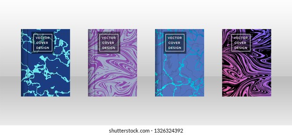 Mixture of acrylic paints. Liquid marble texture. Fluid art. Applicable for design cover, presentation, invitation, flyer, annual report, poster and business card, desing packaging - Vector