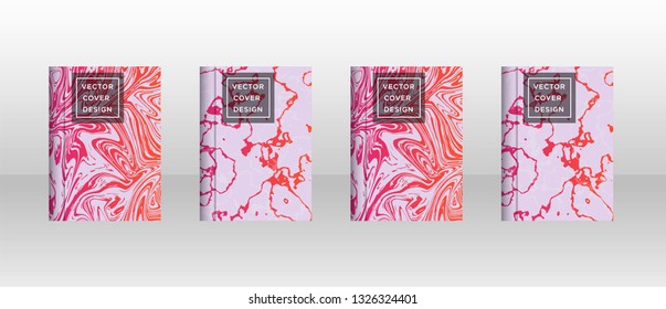 Mixture of acrylic paints. Liquid marble texture. Fluid art. Applicable for design cover, presentation, invitation, flyer, annual report, poster and business card, desing packaging - Vector