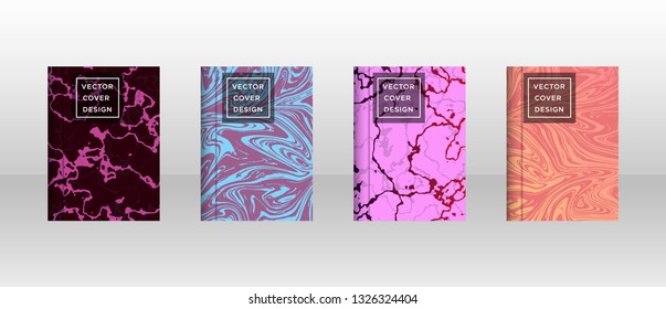 Mixture of acrylic paints. Liquid marble texture. Fluid art. Applicable for design cover, presentation, invitation, flyer, annual report, poster and business card, desing packaging - Vector