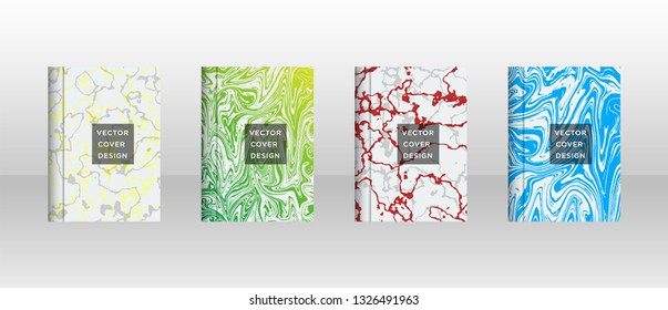 Mixture of acrylic paints. Liquid marble texture. Fluid art. Applicable for design cover, presentation, invitation, flyer, annual report, poster and business card, desing packaging - Vector