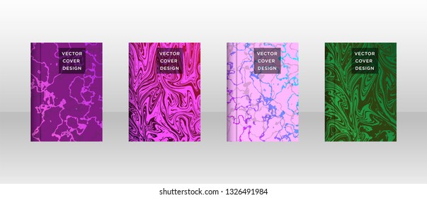 Mixture of acrylic paints. Liquid marble texture. Fluid art. Applicable for design cover, presentation, invitation, flyer, annual report, poster and business card, desing packaging - Vector