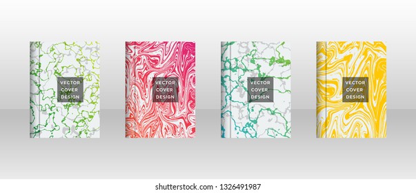 Mixture of acrylic paints. Liquid marble texture. Fluid art. Applicable for design cover, presentation, invitation, flyer, annual report, poster and business card, desing packaging - Vector
