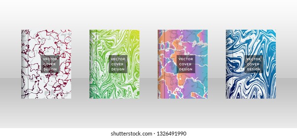 Mixture of acrylic paints. Liquid marble texture. Fluid art. Applicable for design cover, presentation, invitation, flyer, annual report, poster and business card, desing packaging - Vector
