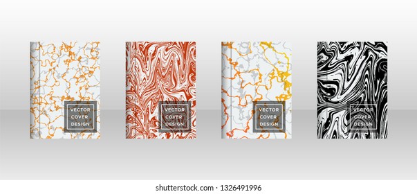Mixture of acrylic paints. Liquid marble texture. Fluid art. Applicable for design cover, presentation, invitation, flyer, annual report, poster and business card, desing packaging - Vector