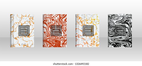 Mixture of acrylic paints. Liquid marble texture. Fluid art. Applicable for design cover, presentation, invitation, flyer, annual report, poster and business card, desing packaging - Vector