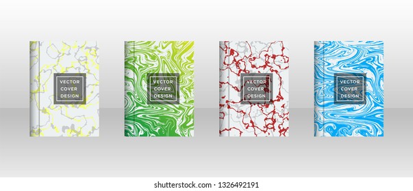 Mixture of acrylic paints. Liquid marble texture. Fluid art. Applicable for design cover, presentation, invitation, flyer, annual report, poster and business card, desing packaging - Vector