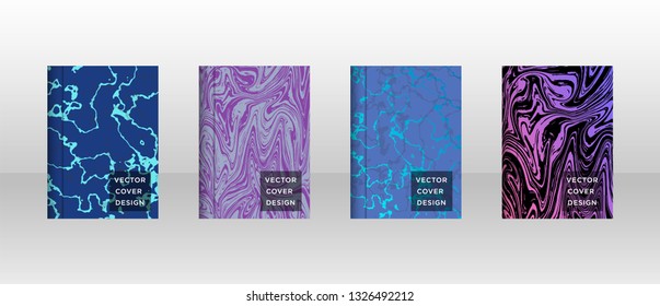 Mixture of acrylic paints. Liquid marble texture. Fluid art. Applicable for design cover, presentation, invitation, flyer, annual report, poster and business card, desing packaging - Vector