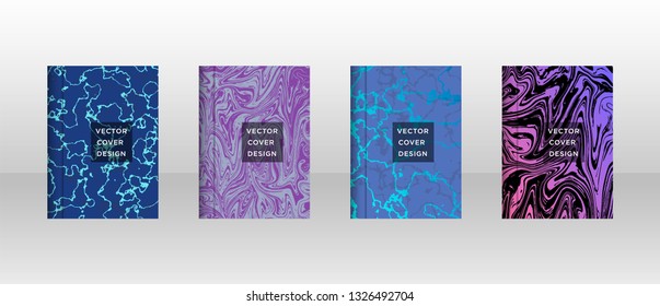 Mixture of acrylic paints. Liquid marble texture. Fluid art. Applicable for design cover, presentation, invitation, flyer, annual report, poster and business card, desing packaging - Vector