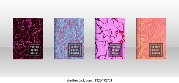 Mixture of acrylic paints. Liquid marble texture. Fluid art. Applicable for design cover, presentation, invitation, flyer, annual report, poster and business card, desing packaging - Vector