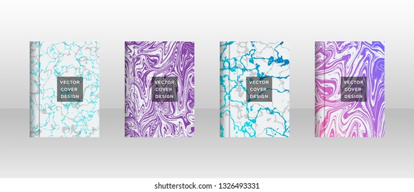 Mixture of acrylic paints. Liquid marble texture. Fluid art. Applicable for design cover, presentation, invitation, flyer, annual report, poster and business card, desing packaging - Vector