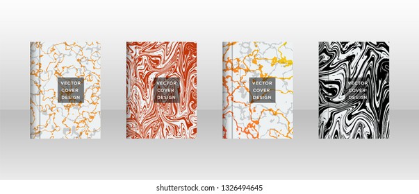 Mixture of acrylic paints. Liquid marble texture. Fluid art. Applicable for design cover, presentation, invitation, flyer, annual report, poster and business card, desing packaging - Vector