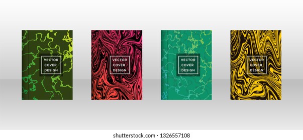 Mixture of acrylic paints. Liquid marble texture. Fluid art. Applicable for design cover, presentation, invitation, flyer, annual report, poster and business card, desing packaging - Vector