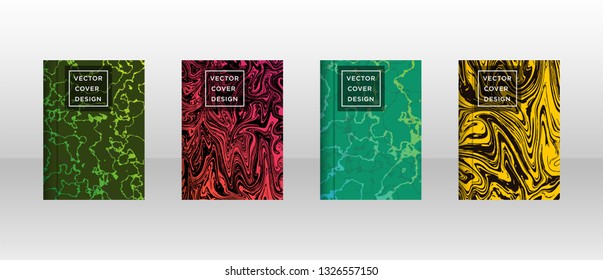 Mixture of acrylic paints. Liquid marble texture. Fluid art. Applicable for design cover, presentation, invitation, flyer, annual report, poster and business card, desing packaging - Vector