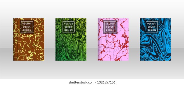 Mixture of acrylic paints. Liquid marble texture. Fluid art. Applicable for design cover, presentation, invitation, flyer, annual report, poster and business card, desing packaging - Vector
