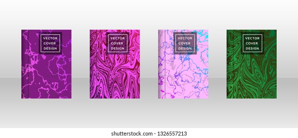 Mixture of acrylic paints. Liquid marble texture. Fluid art. Applicable for design cover, presentation, invitation, flyer, annual report, poster and business card, desing packaging - Vector
