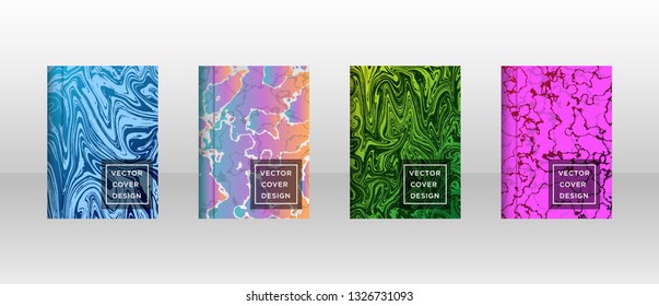 Mixture of acrylic paints. Liquid marble texture. Fluid art. Applicable for design cover, presentation, invitation, flyer, annual report, poster and business card, desing packaging - Vector