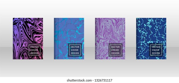 Mixture of acrylic paints. Liquid marble texture. Fluid art. Applicable for design cover, presentation, invitation, flyer, annual report, poster and business card, desing packaging - Vector