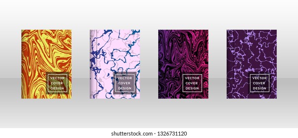Mixture of acrylic paints. Liquid marble texture. Fluid art. Applicable for design cover, presentation, invitation, flyer, annual report, poster and business card, desing packaging - Vector