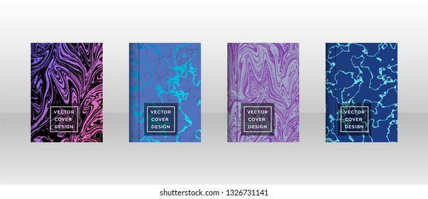 Mixture of acrylic paints. Liquid marble texture. Fluid art. Applicable for design cover, presentation, invitation, flyer, annual report, poster and business card, desing packaging - Vector