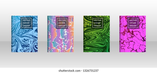 Mixture of acrylic paints. Liquid marble texture. Fluid art. Applicable for design cover, presentation, invitation, flyer, annual report, poster and business card, desing packaging - Vector