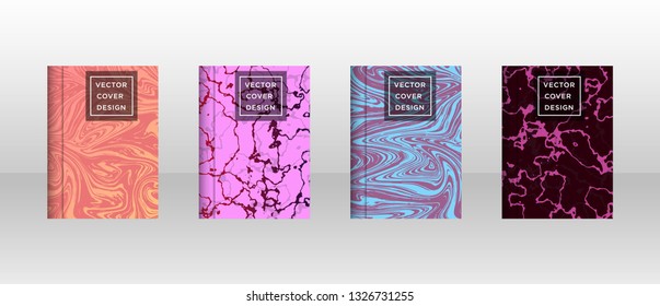 Mixture of acrylic paints. Liquid marble texture. Fluid art. Applicable for design cover, presentation, invitation, flyer, annual report, poster and business card, desing packaging - Vector