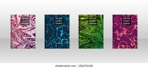 Mixture of acrylic paints. Liquid marble texture. Fluid art. Applicable for design cover, presentation, invitation, flyer, annual report, poster and business card, desing packaging - Vector