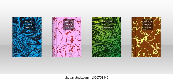 Mixture of acrylic paints. Liquid marble texture. Fluid art. Applicable for design cover, presentation, invitation, flyer, annual report, poster and business card, desing packaging - Vector