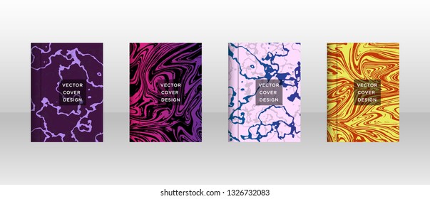 Mixture of acrylic paints. Liquid marble texture. Fluid art. Applicable for design cover, presentation, invitation, flyer, annual report, poster and business card, desing packaging - Vector