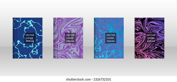 Mixture of acrylic paints. Liquid marble texture. Fluid art. Applicable for design cover, presentation, invitation, flyer, annual report, poster and business card, desing packaging - Vector