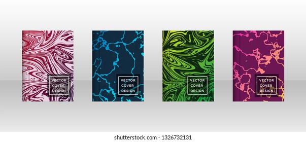 Mixture of acrylic paints. Liquid marble texture. Fluid art. Applicable for design cover, presentation, invitation, flyer, annual report, poster and business card, desing packaging - Vector