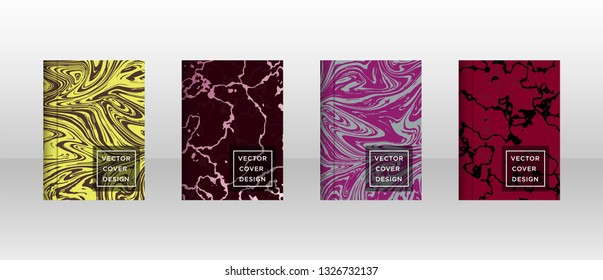 Mixture of acrylic paints. Liquid marble texture. Fluid art. Applicable for design cover, presentation, invitation, flyer, annual report, poster and business card, desing packaging - Vector