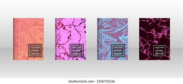 Mixture of acrylic paints. Liquid marble texture. Fluid art. Applicable for design cover, presentation, invitation, flyer, annual report, poster and business card, desing packaging - Vector