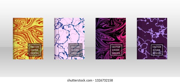 Mixture of acrylic paints. Liquid marble texture. Fluid art. Applicable for design cover, presentation, invitation, flyer, annual report, poster and business card, desing packaging - Vector