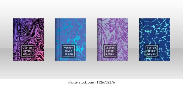 Mixture of acrylic paints. Liquid marble texture. Fluid art. Applicable for design cover, presentation, invitation, flyer, annual report, poster and business card, desing packaging - Vector