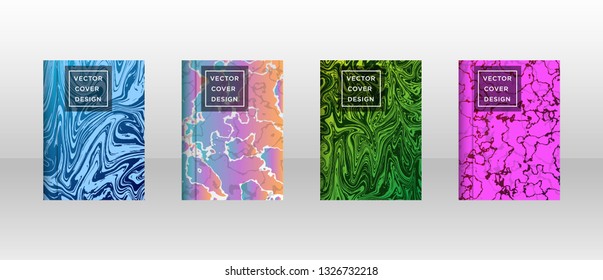 Mixture of acrylic paints. Liquid marble texture. Fluid art. Applicable for design cover, presentation, invitation, flyer, annual report, poster and business card, desing packaging - Vector