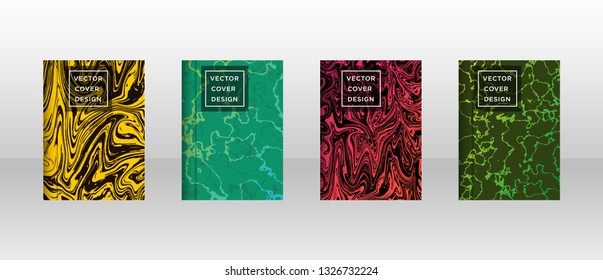 Mixture of acrylic paints. Liquid marble texture. Fluid art. Applicable for design cover, presentation, invitation, flyer, annual report, poster and business card, desing packaging - Vector
