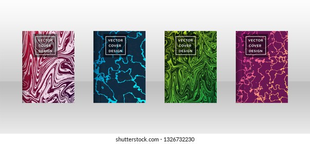 Mixture of acrylic paints. Liquid marble texture. Fluid art. Applicable for design cover, presentation, invitation, flyer, annual report, poster and business card, desing packaging - Vector