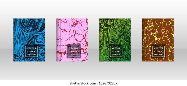 Mixture of acrylic paints. Liquid marble texture. Fluid art. Applicable for design cover, presentation, invitation, flyer, annual report, poster and business card, desing packaging - Vector