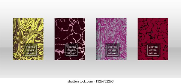 Mixture of acrylic paints. Liquid marble texture. Fluid art. Applicable for design cover, presentation, invitation, flyer, annual report, poster and business card, desing packaging - Vector