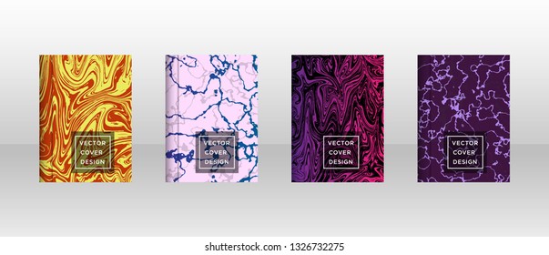 Mixture of acrylic paints. Liquid marble texture. Fluid art. Applicable for design cover, presentation, invitation, flyer, annual report, poster and business card, desing packaging - Vector