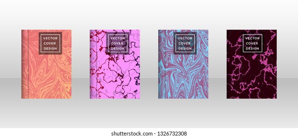 Mixture of acrylic paints. Liquid marble texture. Fluid art. Applicable for design cover, presentation, invitation, flyer, annual report, poster and business card, desing packaging - Vector