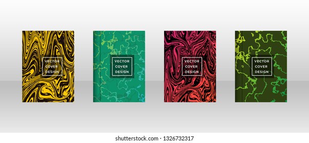 Mixture of acrylic paints. Liquid marble texture. Fluid art. Applicable for design cover, presentation, invitation, flyer, annual report, poster and business card, desing packaging - Vector