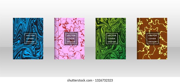 Mixture of acrylic paints. Liquid marble texture. Fluid art. Applicable for design cover, presentation, invitation, flyer, annual report, poster and business card, desing packaging - Vector